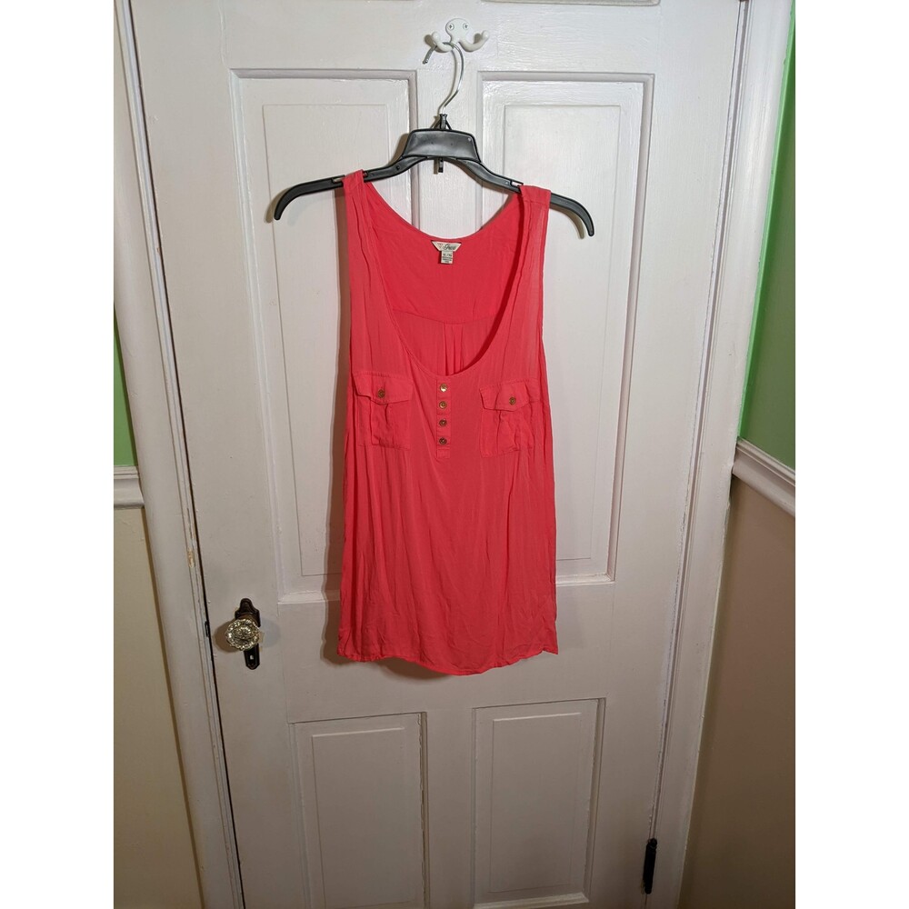 Guess Bright Pink Tank Top Size XL - Picture 5 of 5
